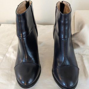 Allegra K Dark Navy Blue Bootie